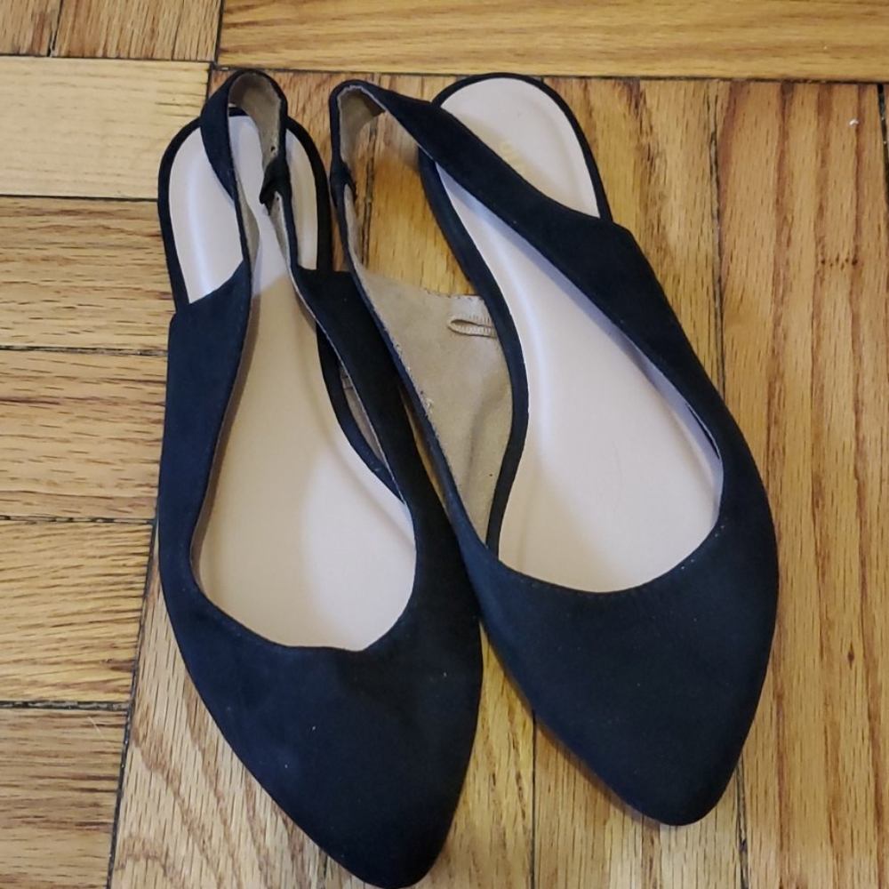 Old Navy Black Slingback Flats